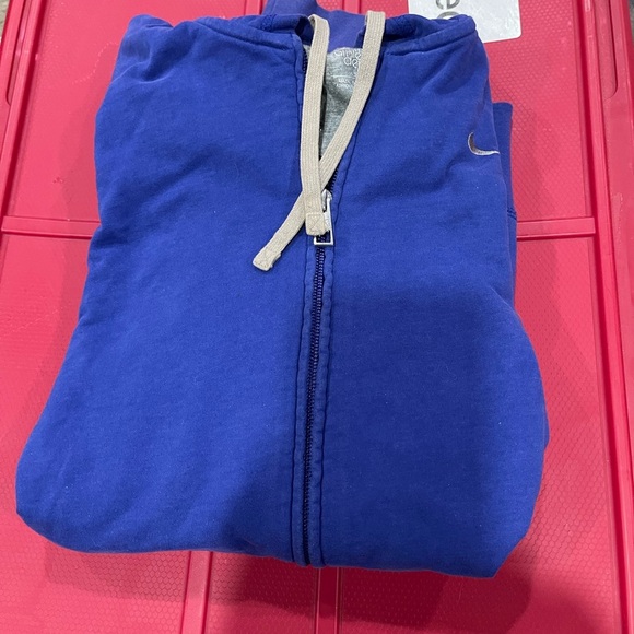 COPY - Nike Blue Zip-Up Hoodie large - Picture 8 of 11